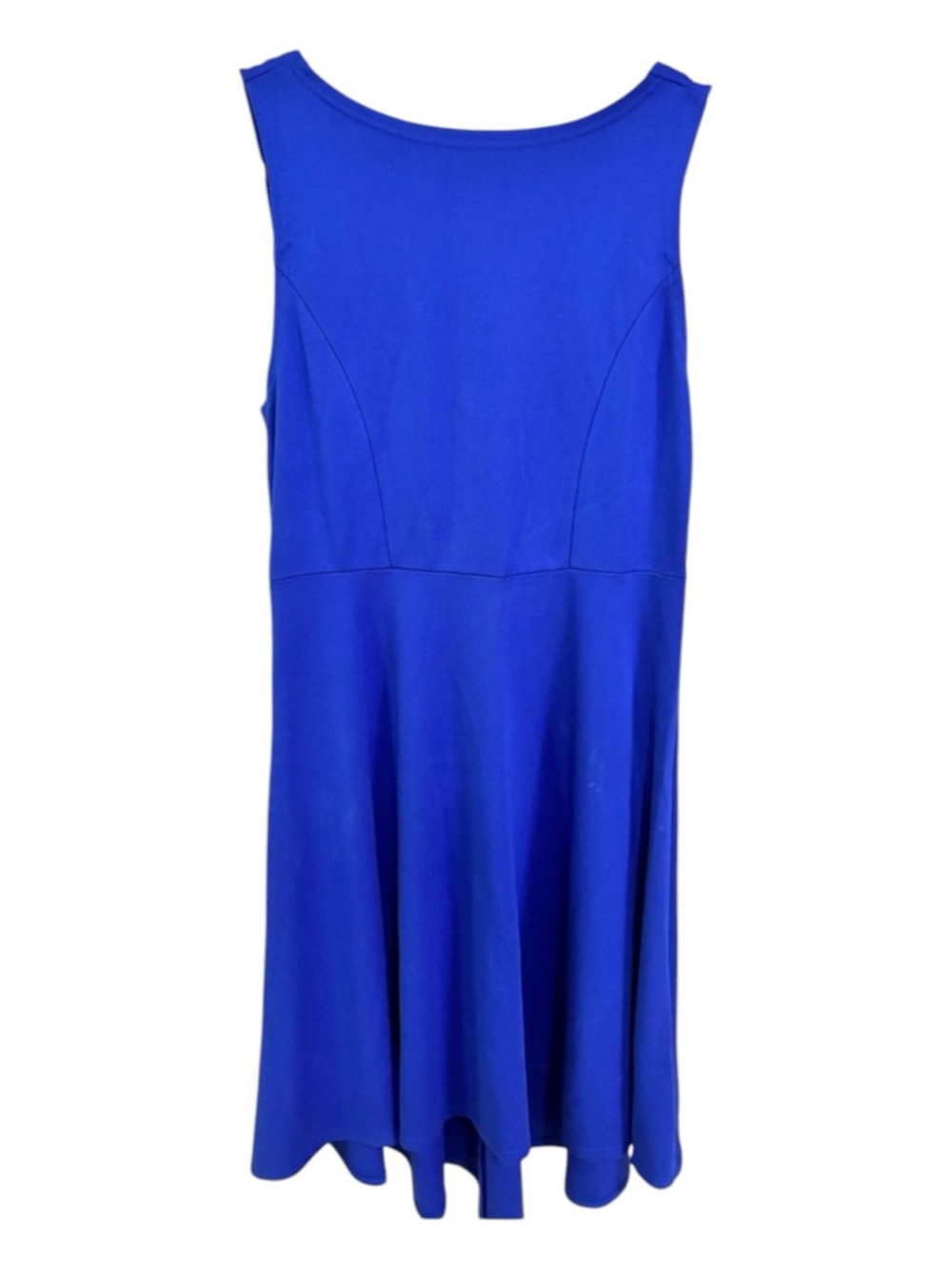 NWT ReoRia Royal Blue V-back High Low Midi Dress - Size Large